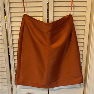 Chic A-Line Skirt in Rich Orange